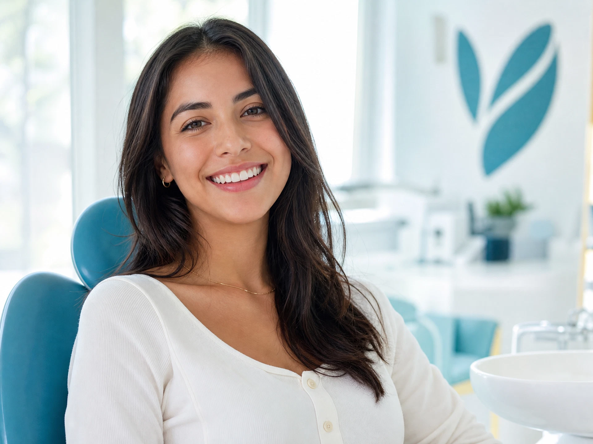 Paciente sonriendo en Clínica Dental Selah Managua